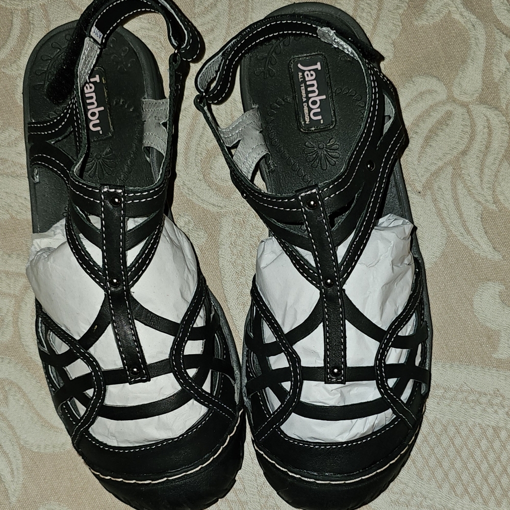 Jambu Womens Coconut Gladiator Sandal, Black 9.5m US